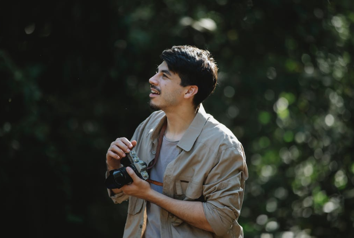 Solo Traveler Documenting Journey Through Photography